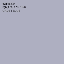 #AEB0C2 - Cadet Blue Color Image